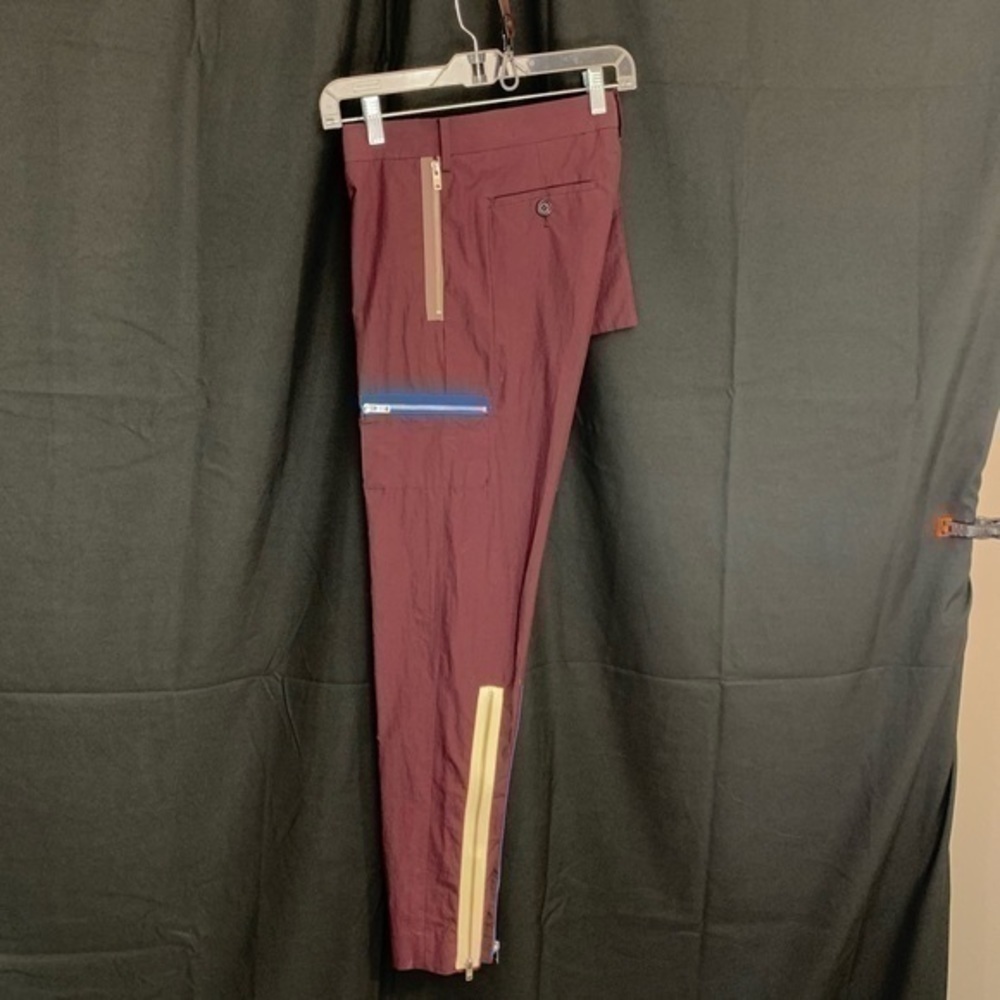 undercover jun takahashi chaos and balance maroon bondage zipper cargo pants uc - Picture 5 of 15